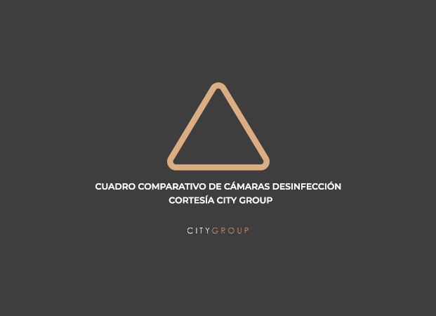 Cuadro Comparativo de CÁMARAS DESINFECCIÓN – Cortesía CITY  