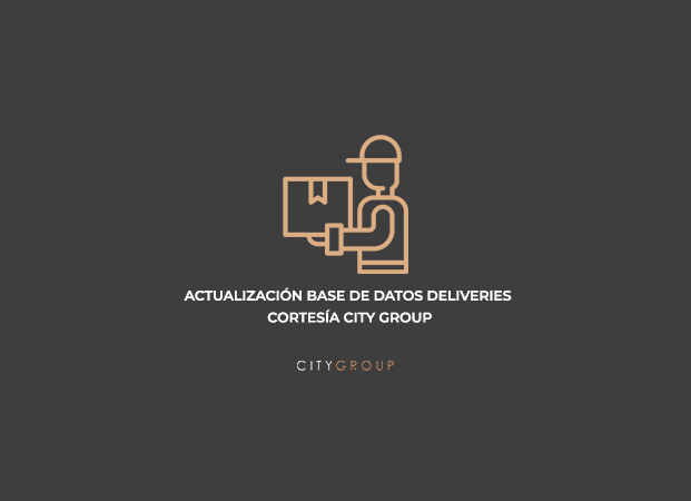 Actualización Base de Datos DELIVERIES – Cortesía CITY  